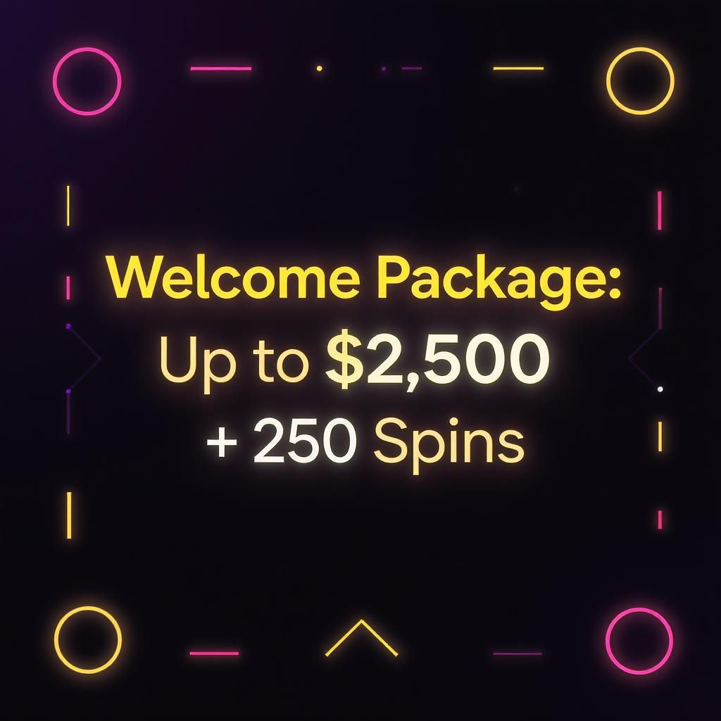 Welcome Package: Up to $2,500 + 250 Spins